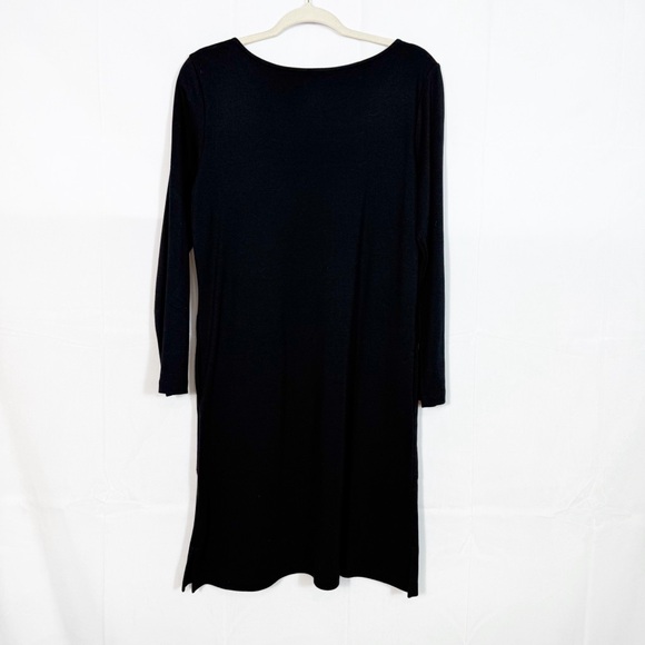 Wool& Rowena Swing Dress Merino Wool Black - Picture 4 of 10